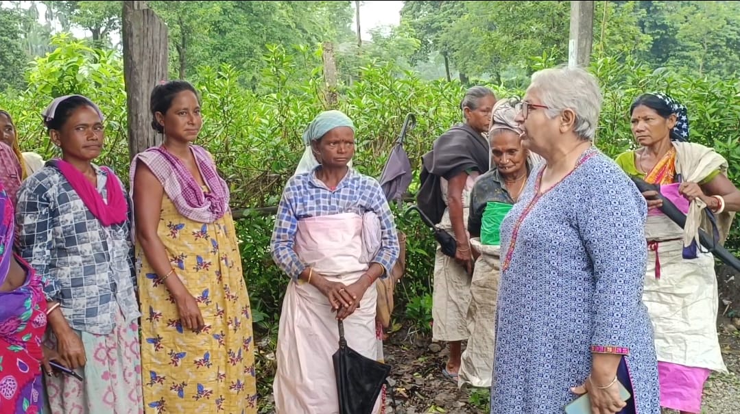 Alipurduar: শ্রী নাথ পুর চা বাগানের বঞ্চিত শ্রমিকদের পাশে সমাজকর্মী অনুরাধা তলোয়ার