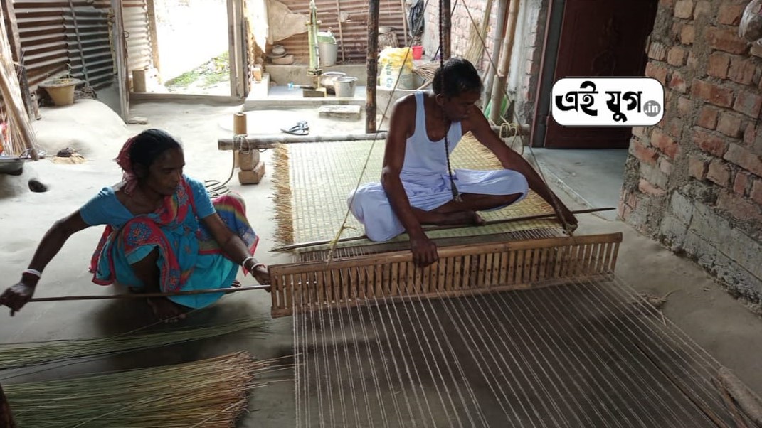 Mats: ১০০ বছরের অধিক সময় ধরে মাদুর তৈরি করে চলেছেন ভারত বাংলাদেশ সীমান্ত লাগোয়া শতাধিক পরিবার