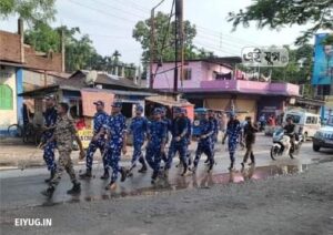 Alipurduar: আসন্ন পঞ্চায়েত ভোটকে শান্তিপূর্ণ রাখতে আলিপুরদুয়ার জেলা জুড়ে চলছে পুলিশি টহল