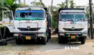 siliguri: অবৈধভাবে নদী থেকে পাথর তুলে ভিন রাজ্যে পাচারের পথে আটক দুটি ডাম্পার 