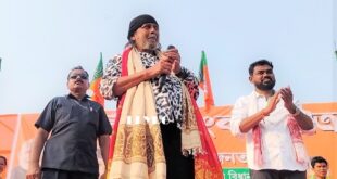 Mithun Chakraborty: সিনেমার ডায়লগ বিজেপির সভা মঞ্চে